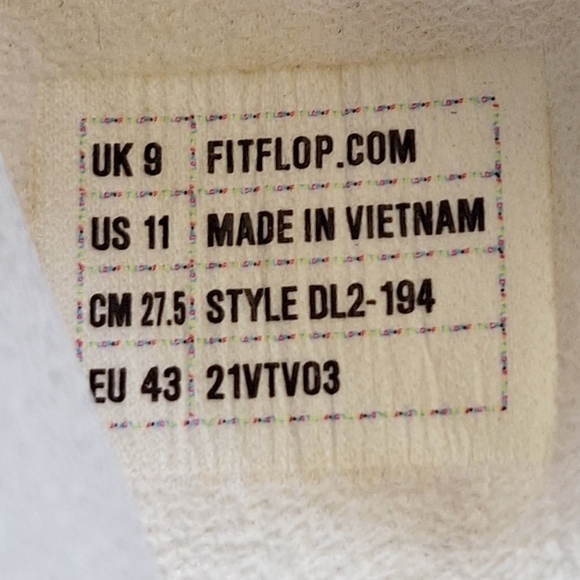 FitFlop Lulu Silver Glitter Thong Toe Post Flipflop 11 Beachy Comfory - Picture 7 of 7